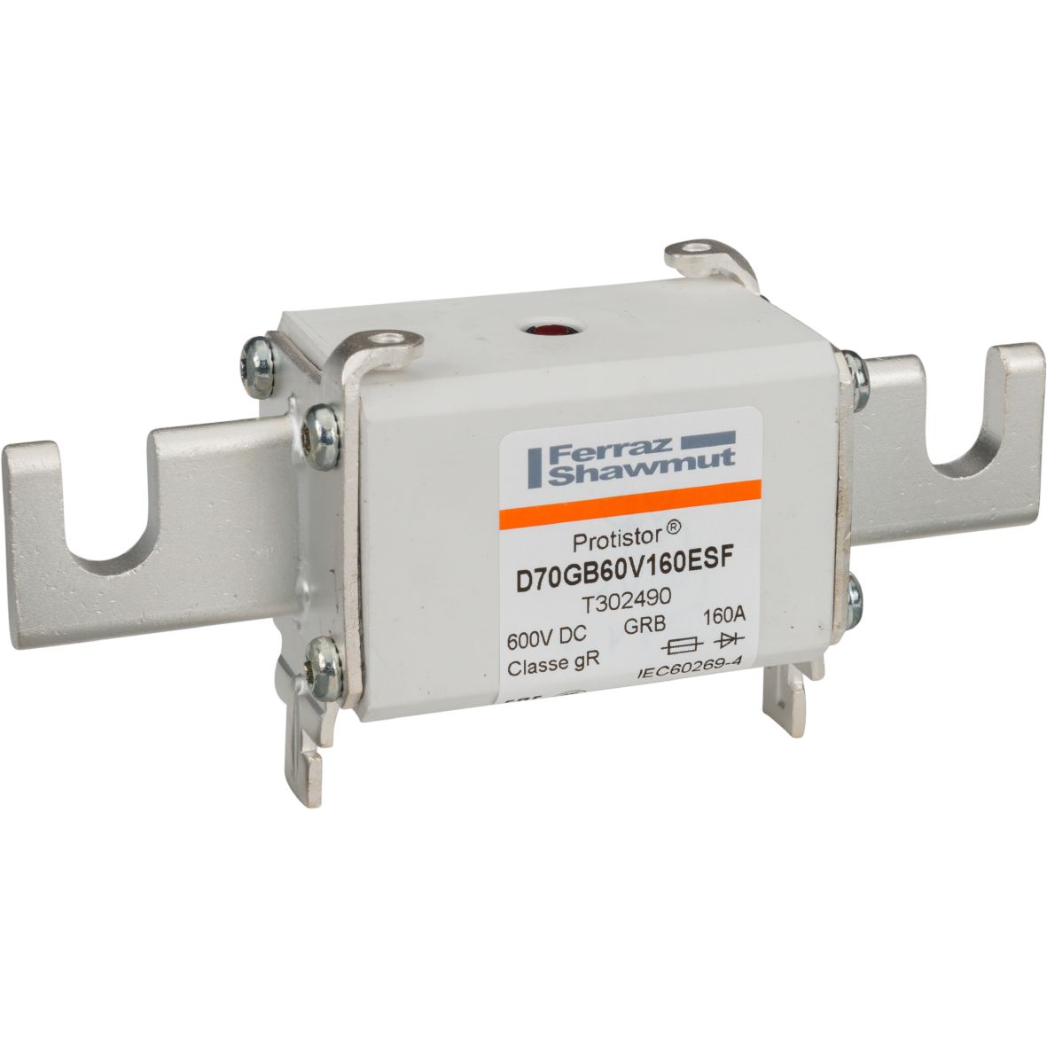 T302490 - Size 70 type ESF style notched blade connections gR 160 A VAC/600VDC